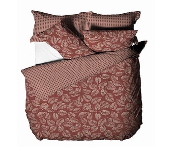 Furn. Japandi Red Reversible Duvet Cover and Pillowcase Set