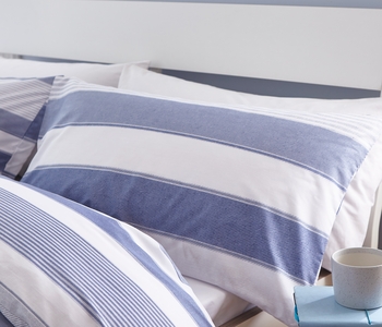Catherine Lansfield Newquay Stripe Duvet Cover and Pillowcase Set.