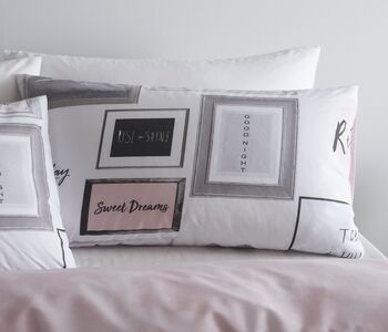 Catherine Lansfield Sleep Dreams Duvet Cover and Pillowcase Set.